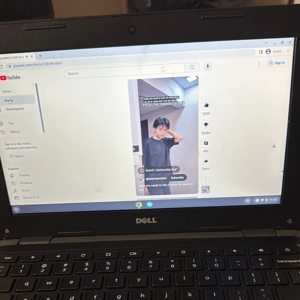 Dell Laptop with Black Finish Good condition serious buyer only